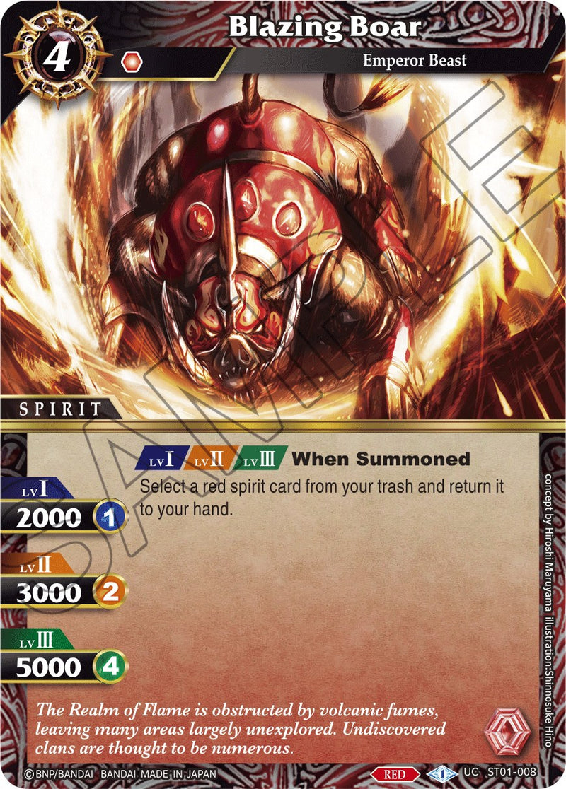 Blazing Boar (ST01-008) [Starter Deck 01: Dragon Onslaught]