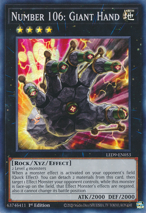 Number 106: Giant Hand [LED9-EN053] Super Rare