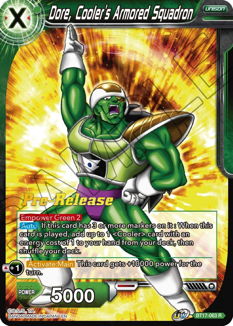 Dore, Cooler's Armored Squadron (BT17-063) [Ultimate Squad Prerelease Promos]