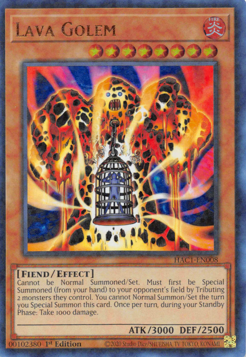 Lava Golem (Duel Terminal) [HAC1-EN008] Parallel Rare