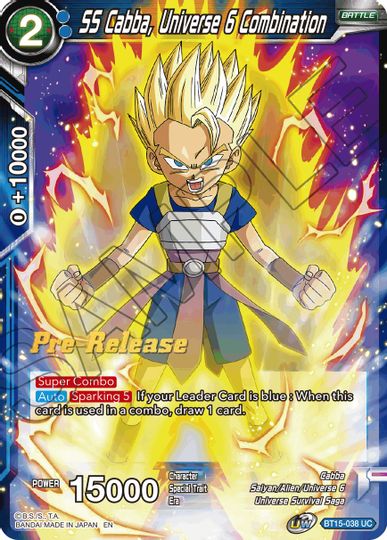 SS Cabba, Universe 6 Combination (BT15-038) [Saiyan Showdown Prerelease Promos]