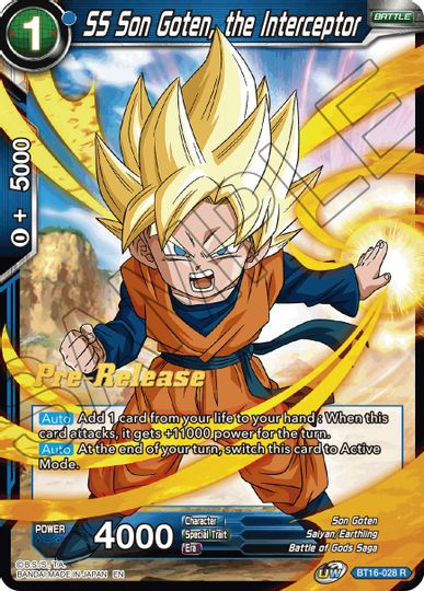 SS Son Goten, the Interceptor (BT16-028) [Realm of the Gods Prerelease Promos]