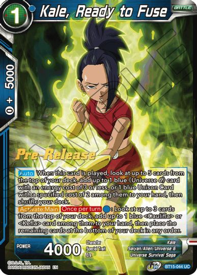 Kale, Ready to Fuse (BT15-044) [Saiyan Showdown Prerelease Promos]