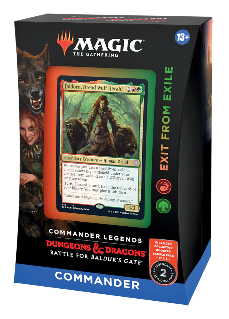 Magic - Commander Legends: Battle For Baldur’s Gate - Exit From Exile (Red/Green) - Commander Deck