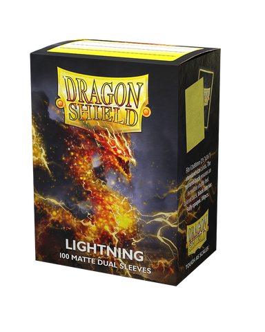 Dragon Shield - Standard Matte Dual  Sleeves - Lightning (100)