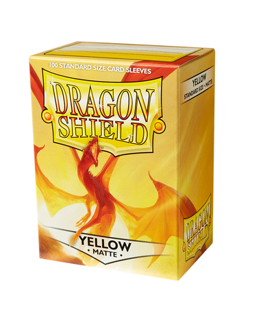 Dragon Shield - Standard Matte Sleeves - Yellow (100)